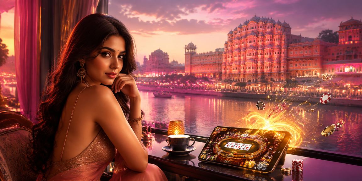 Bollywood style casino and betting scene in Jaipur